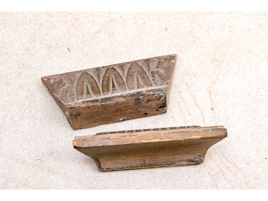 Antique Carved Wood Lantern 