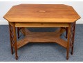 A Fine English Edwardian Inlaid Mahogany Library Table