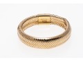 14K Mesh Adjustable Mesh Style Band Ring, Size Adjusts From Approximately 6.5 To 9.5