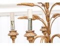 Italian Gilt 5-light Gilt Metal/composite Wheat Sheaf Chandelier