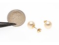 14k Yellow Gold Classic 7.5 Mm Cultured Pearl Stud Earrings
