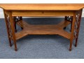 A Fine English Edwardian Inlaid Mahogany Library Table