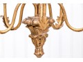 Italian Gilt 5-light Gilt Metal/composite Wheat Sheaf Chandelier