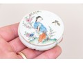 Chinese Famille Rose Round Porcelain Trinket Box