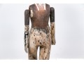 An Antiqued Hand Carved And Painted Wooden Mannequin 