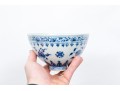 Chinese Underglaze Blue And White Porcelain Footed Bowl