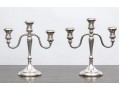 Pair Of Italian Silver Plated Candelabra
