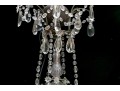 Antique French 6-light Cut Crystal And Beaded Chandelier 