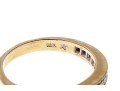18K Gold And Diamond Band Ring, Size 9.25+