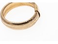 14K Mesh Adjustable Mesh Style Band Ring, Size Adjusts From Approximately 6.5 To 9.5