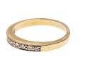 18K Gold And Diamond Band Ring, Size 9.25+