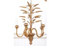 Italian Gilt 5-light Gilt Metal/composite Wheat Sheaf Chandelier