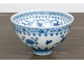 Chinese Underglaze Blue And White Porcelain Footed Bowl