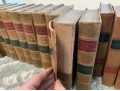 Collection In Excess Of 25 Semi Antique & Antique Leather Bound Books