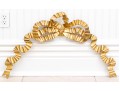 Stunning Carved Gesso And Gilt Bow Wall Mount