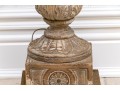 Antique Carved Wood Lantern 