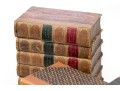 Collection In Excess Of 25 Semi Antique & Antique Leather Bound Books