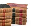 Collection In Excess Of 25 Semi Antique & Antique Leather Bound Books