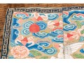 Chinese Porcelain Group & Embroidered Textile