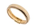 14K Mesh Adjustable Mesh Style Band Ring, Size Adjusts From Approximately 6.5 To 9.5