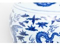 Chinese Ming Style Blue And White Porcelain Meiping Vase