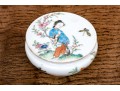 Chinese Famille Rose Round Porcelain Trinket Box