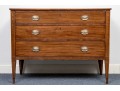 Antique Satinwood Inlaid Mahogany Chest Of Drawers