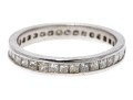 14k Stunning Princess Cut Diamond Eternity Band, App. 1.05 TCW, Size 4.75, See Conditions