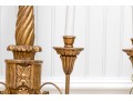 Federal Style Opposing Eagle Gilt Twin-light Wall Sconces