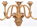 Italian Gilt 5-light Gilt Metal/composite Wheat Sheaf Chandelier