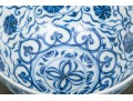 Chinese Underglaze Blue And White Porcelain Footed Bowl
