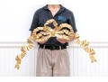 Stunning Carved Gesso And Gilt Bow Wall Mount