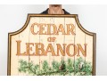Cedar Of Lebanon Painted Wood Panel Advertisment