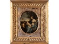 Ca. 17th/ 18th Century Gilt Framed Oil On Metal, Virgin Mary With The Baby Jesus