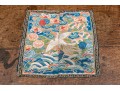 Chinese Porcelain Group & Embroidered Textile