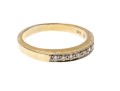 18K Gold And Diamond Band Ring, Size 9.25+