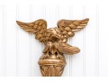 Federal Style Opposing Eagle Gilt Twin-light Wall Sconces