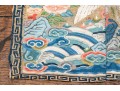 Chinese Porcelain Group & Embroidered Textile