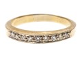 18K Gold And Diamond Band Ring, Size 9.25+