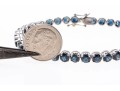 18K White Gold And Sapphire Line Bracelet