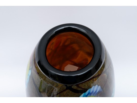 Large Art Glass Vase