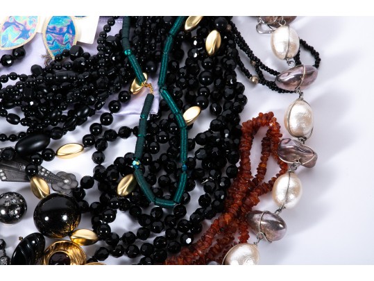 Extensive Collection Of Fashion Jewelry, Including Many Necklaces