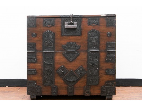 Korean Dark Wood Bandaji Chest