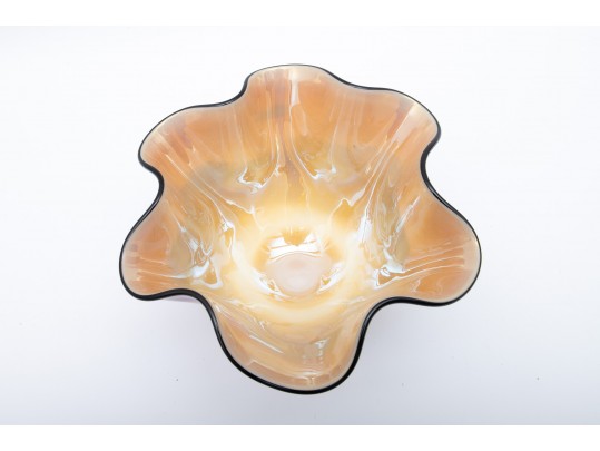 Nourot Art Glass Handkerchief Bowl