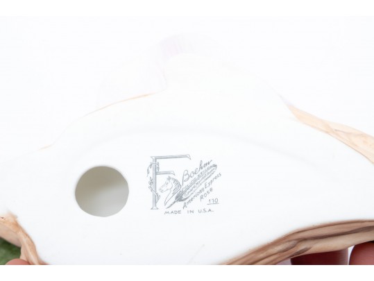 Boehm Porcelain Pink Flower Sculpture 