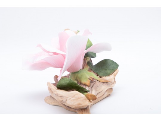 Boehm Porcelain Pink Flower Sculpture 