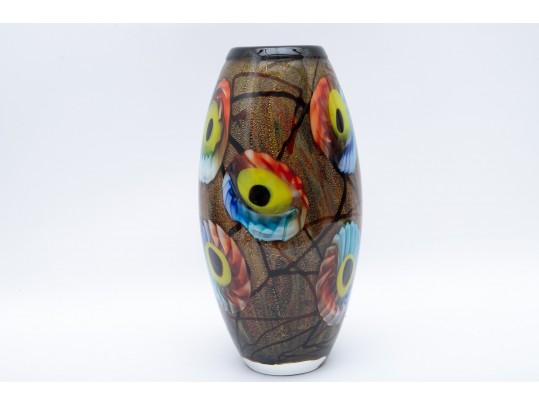 Large Art Glass Vase