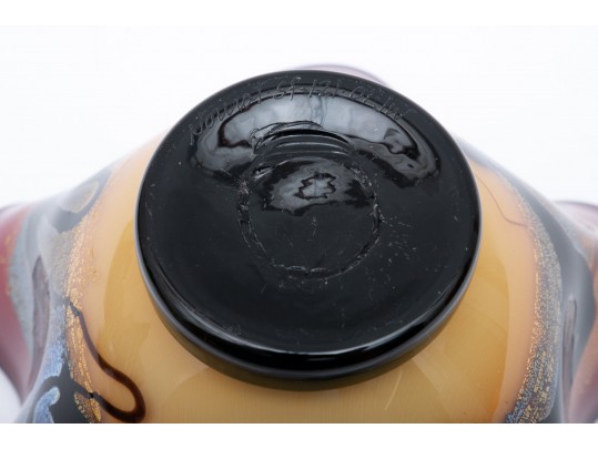 Nourot Art Glass Handkerchief Bowl