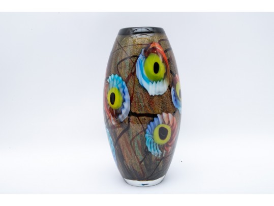 Large Art Glass Vase