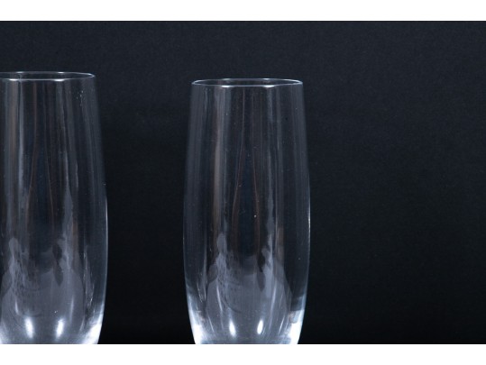 Nambe “Chill” Crystal Champagne Glasses